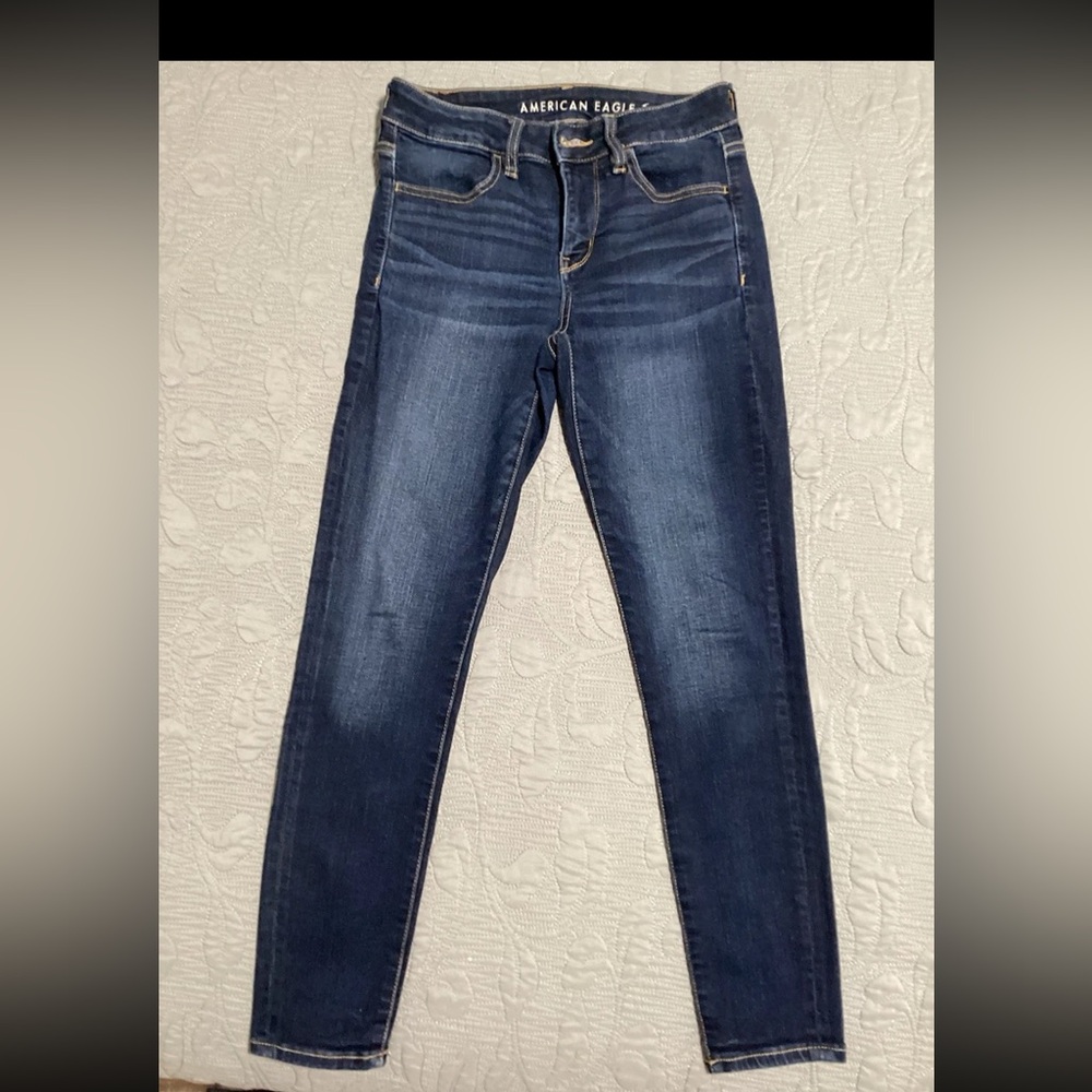 American Eagle Outfitters Dark Blue Skinny Jeans